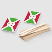 Éventail Ensemble de ventilateur à main avec drapeau du Bur (Non-assemblé)