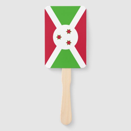 Éventail Ensemble de ventilateur à main avec drapeau du Bur (Devant)