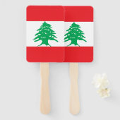 Éventail Ensemble de ventilateur à main avec drapeau du Lib (Devant et derrière)