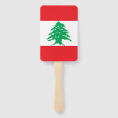 Éventail Ensemble de ventilateur à main avec drapeau du Lib (Dos)