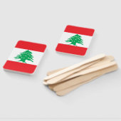 Éventail Ensemble de ventilateur à main avec drapeau du Lib (Non-assemblé)