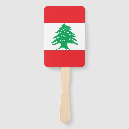 Éventail Ensemble de ventilateur à main avec drapeau du Lib (Devant)