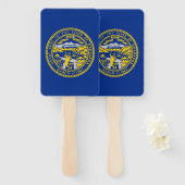 Éventail Ensemble de ventilateur à main avec drapeau du Neb (Devant et derrière)