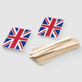 Éventail Ensemble de ventilateur à main avec drapeau du Roy (Non-assemblé)