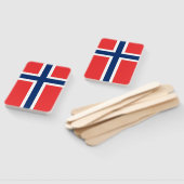 Éventail Ensemble de ventilateur à main avec le drapeau de  (Non-assemblé)