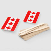 Éventail Ensemble de ventilateur avec drapeau du Canada (Non-assemblé)