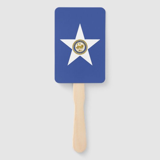 Éventail Ensemble de ventilateurs à main avec drapeau de Ho (Dos)