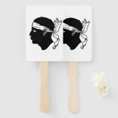 Éventail Ensemble de ventilateurs à main avec drapeau de la (Devant et derrière)