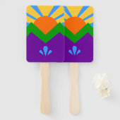 Éventail Ensemble de ventilateurs à main avec drapeau de Ma (Devant et derrière)