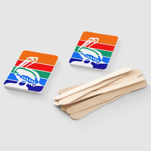 Éventail Ensemble de ventilateurs à main avec drapeau de Sa (Non-assemblé)