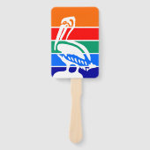 Éventail Ensemble de ventilateurs à main avec drapeau de Sa (Devant)