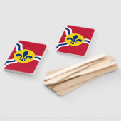 Éventail Ensemble de ventilateurs à main avec le drapeau de (Non-assemblé)