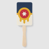 Éventail Ensemble de ventilateurs à main avec le drapeau de (Dos)