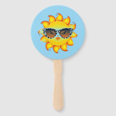 Éventail Ensemble de ventilateurs de fête imprimés Sun Emoj