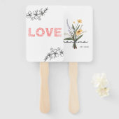 Éventail Ensemble de ventilateurs "Je t'aime grand-mère" (Devant et derrière)