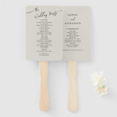 Éventail Ensemble de ventilateurs pour Mariage Boho. (Devant et derrière)