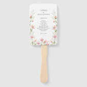 Éventail Ensemble de ventilateurs pour un mariage fleur sau (Devant)