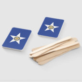 Éventail Ensemble d'éventails à main avec le drapeau de Hou (Non-assemblé)