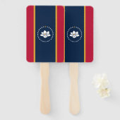 Éventail Ensemble d'éventails avec drapeau du Mississippi,  (Devant et derrière)