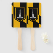 Éventail Ensemble patriotique de ventilateurs à main avec d (Devant et derrière)