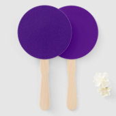 Éventail Ensemble personnalisé de ventilateurs à main viole (Devant et derrière)