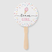 Éventail Équipe de Icecream Révélation de genre garçon ou f (Dos)