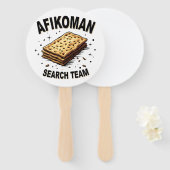 Éventail Équipe de recherche Afikoman Hanoukka Jewish Food  (Devant et derrière)