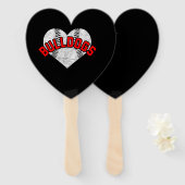 Éventail Équipe mascot de baseball (Devant et derrière)