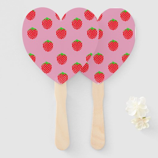 Éventail Été de rêve aux fruits rouges (Devant et derrière)