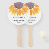 Éventail Été Réunion Famille (Devant et derrière)