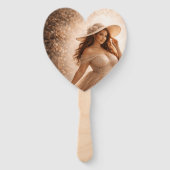 Éventail Ethereal Slavic Water Nymph Wedding Program Fan  (Dos)