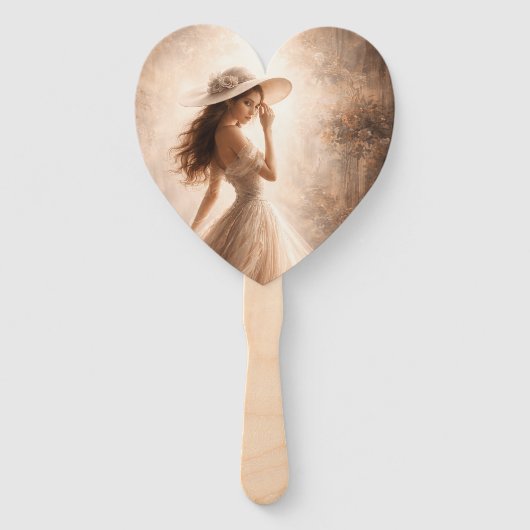 Éventail Ethereal Slavic Water Nymph Wedding Program Fan  (Devant)