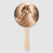 Éventail Ethereal Slavic Water Nymph Wedding Program Fan  (Dos)