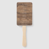 Éventail Eucalyptus Greenery Wedding Program Hand Fan (Dos)