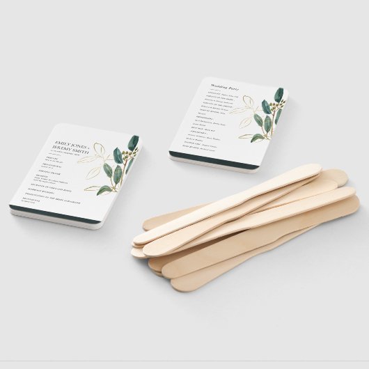 ÉVENTAIL EUCALYPTUS PROGRAMME DE MARIAGE DE LA FOLIAGE D'OR (Non-assemblé)