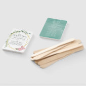 Éventail Eucalyptus Rose Programme de mariage géométrique (Non-assemblé)