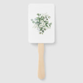 Éventail Eucalyptus Rustique Mariage de verdure (Dos)