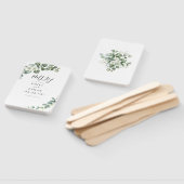 Éventail Eucalyptus Rustique Mariage de verdure (Non-assemblé)
