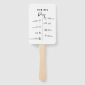 Éventail Événements de la journée de mariage Halloween goth (Dos)