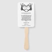 Éventail Événements de la journée de mariage Halloween goth (Devant)