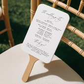 Éventail Eventail de main pour programme de mariage de bien