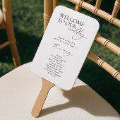 Éventail Eventail de main pour programme de mariage de bien