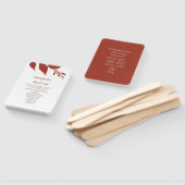 Éventail Eventail de mariage orange brûlé de feuilles d'aut (Non-assemblé)