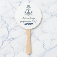 Eventail personnalisé "Anchors Aweigh"