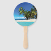 Éventail Exotic beach throw pillow (Dos)