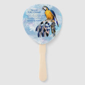Éventail Exotic Blue Dream Catcher Mariage (Dos)