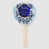 Éventail Exotic Blue Dream Catcher Mariage (Devant)