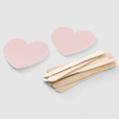 Éventail Expression créative Coeur rose pâle (Non-assemblé)