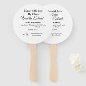 Éventail Extrait de vanille fait maison ajouter les ingrédi (Devant et derrière)