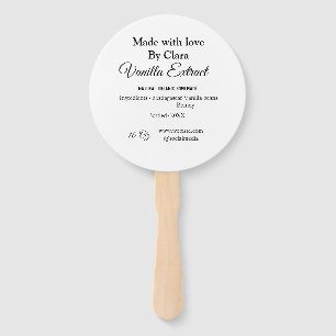 Éventail Extrait de vanille fait maison ajouter les ingrédi